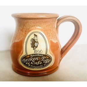 2015 Deneen Pottery Mug Pensacola Florida Another Broken Egg Chicken Airplanes